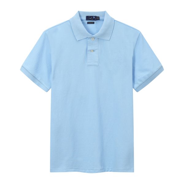 

man poloo disenador polos hombres solapa bordado manga corta verano 2023 nueva gama alta moda casual 100% algodon s-2xl, White;black