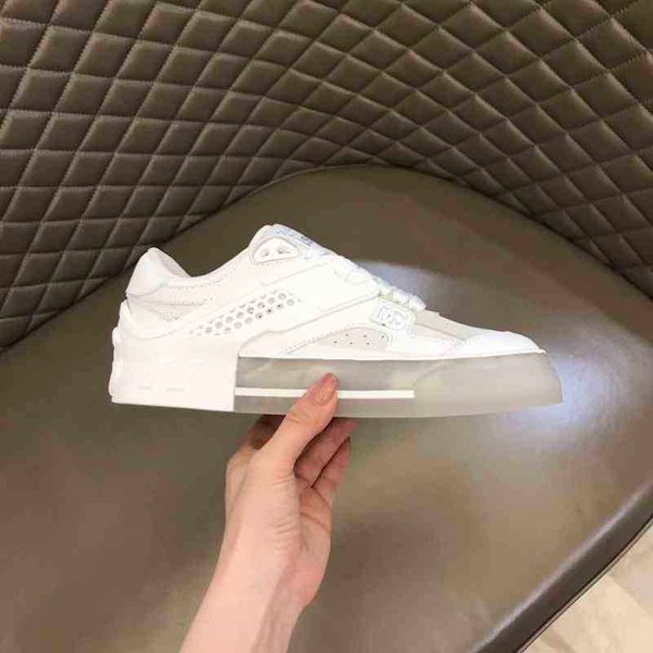 

fashion couples designer dolcsg shoes summer 2022 spring transparent sole leather men's single shoe leisure thick soled breathable smal