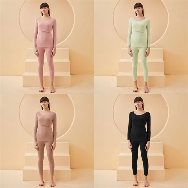 

breastfeeding lounge maternity clothes casual pregnant women t shirt pants pregnancy womens clothing autumn winter 20221006 e3, White