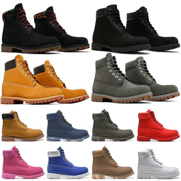 

designer boots mens womens shoes martin booties luxury ankle boot cowboy yellow wheat black red white men women outdoor sports platform snea