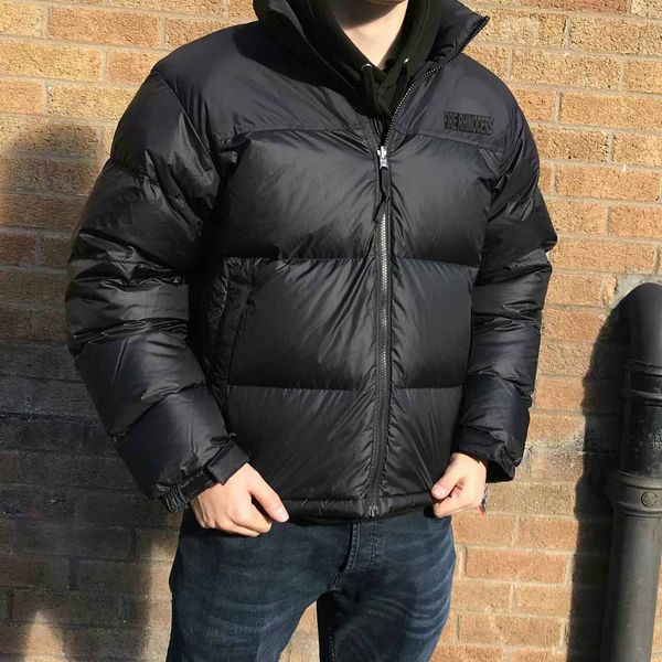 

thenorthface mens down parka black jackets vintage stylist luxury winter coat womens down jacket warm puffer man overcoat