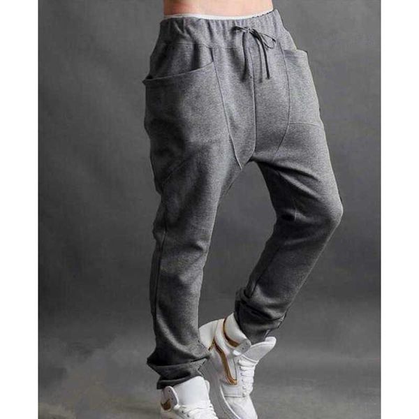 

men's pants casual harem hip hop dance sporty hiphop mens sport loose man trousers sweatpants men joggers pants g220929, Black