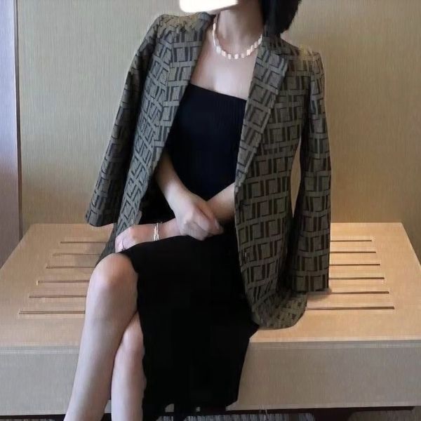 

women's suits & blazers vintage #windsor queen global ny business esquire star arriving office-ready look temperament plaid with belt s, White;black