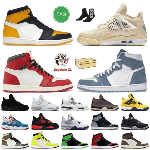 

lost found denim 1s basketball shoes jumpman 4 1 high og taxi sail midnight navy 4s black canvas oreo red thunder offs white university blue
