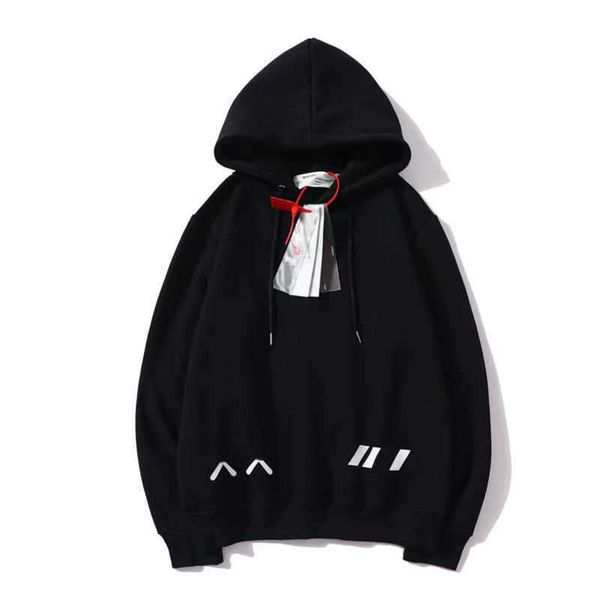 

men's jacket classic luxury pullover jackets sweatshirts hoodies brand offs designer women sweater men arrow cross letter oil print ho, Black;brown
