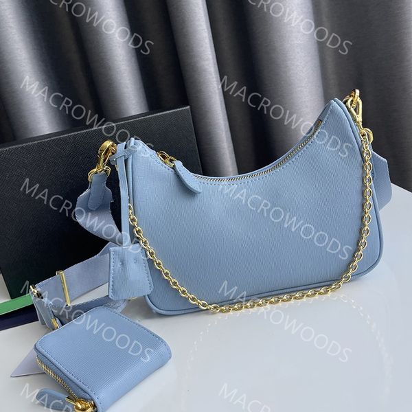 

designer saffiano leather bag detachable chain handle handbag for women zipper closure shoulder bag with coin purse lady cross body luxury h