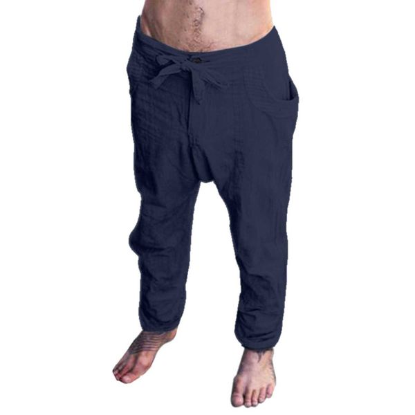 

men's pants leg casual trousers wide loose size fashion pants g220929, Black