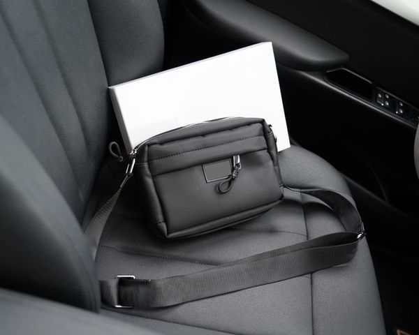 

quality 7a luxury tb camera stripe bag classic nylon handbags designer vintage check and leather crossbody women's men wallet messenger