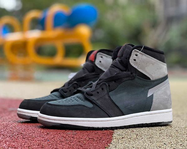 

jumpman 1 high og basketball shoes element gore tex x black grey mens womens trainers sports sneakers with box