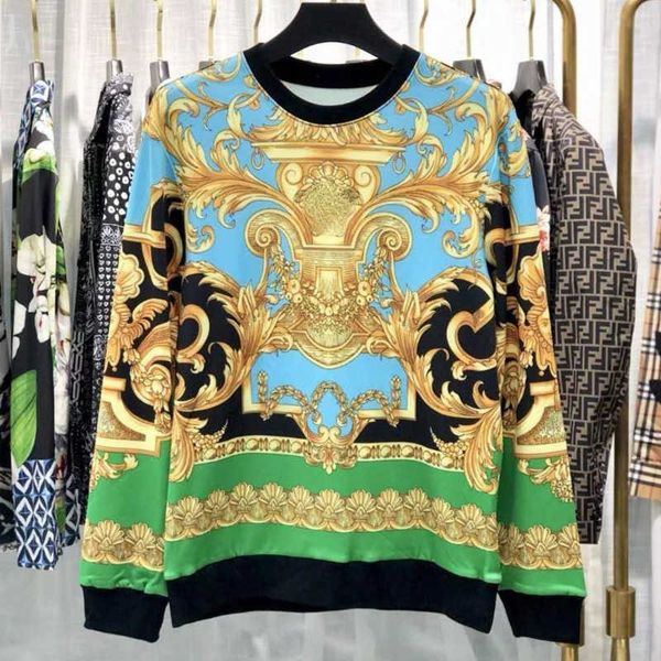 

designer sweater man hoodie vers sweatshirt color medusa print long sleeve tshirt men women hip hop loose pullover coat 4xl, Black