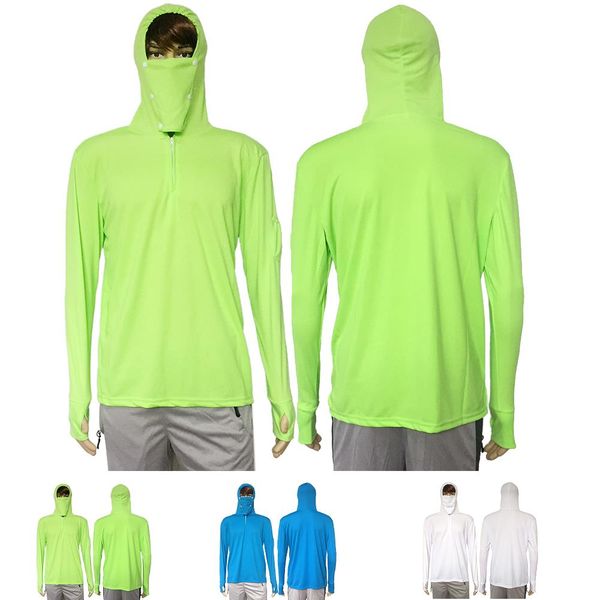 

cing & apparel & accessorieshiking s anti uv breathable men quick dry hooded outdoor hiking t sunscreen, Gray;blue