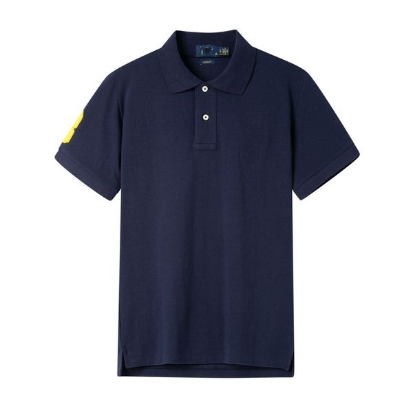 

designer 2023 polos high end casual fashion men lapel embroidered short sleeve polos shirt 100% cotton s-2xl, White;black