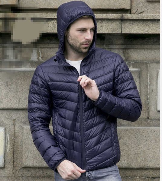 

men's down parkas 2017 winter jacket men duck men ultralight parka plus size fashion s outerwear coat g220930, Black
