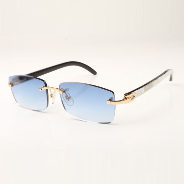 

sunglasses 3524012 buffs come with new c hardware which is flat natural mixed buffalo horn legs, White;black
