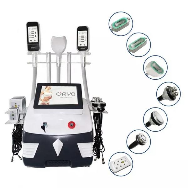 

7 in 1 portable 360 cryolipolysis fat ing slimming machine double chin removal combine rf cavitation adipose reduction and lipolaser device