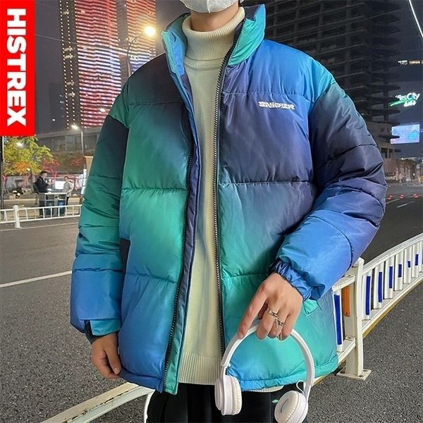 

men's down parkas histrex brand mens jackets bubble menswear outwear thick clothing detachable warm casual parka jacket women men coat, Black