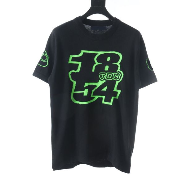 

men's plus tees polos hip hop muscle fit curved hem white cotton custom printing men women t shirt casual quantity trend m- 63d593t, Black;brown