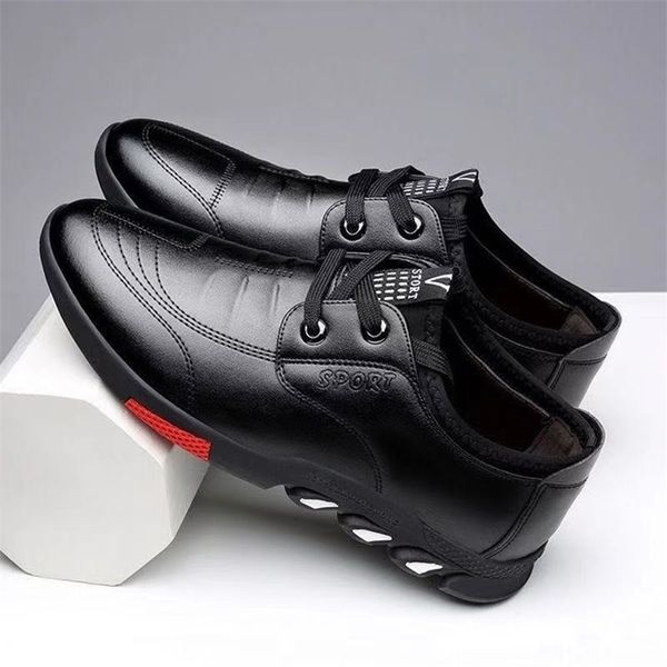 

dress shoes men casual brand mens loafers moccasins breathable slip on black driving big size 221007
