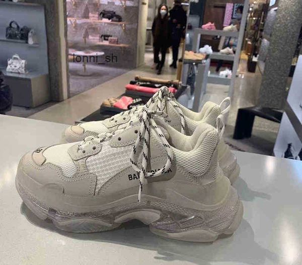 

designer balencaigass fashion casual shoes roller skates paris daddy 2022 third ins trendy thin generation worn cushion crystal home