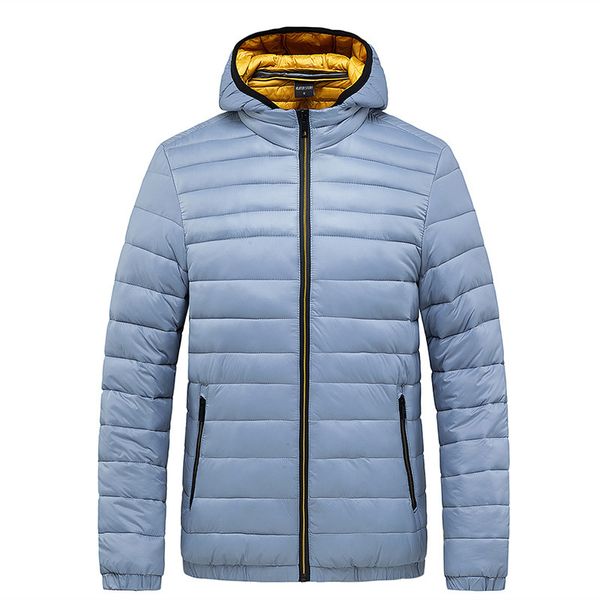 

men's down parkas men's spring winter fashion hooded keep warm parkas korean slim fit man winter jackets men casual classic coat b, Black