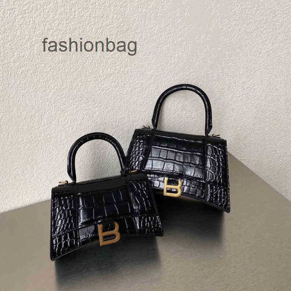 

balencaigass bags purses bag hourglass handbags luxury classic designer crocodile messenger fashion one shoulder portable c60q