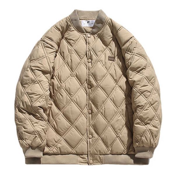 

men's down parkas mens winter parkas coat men's cotton clothes tide brand loose couple work clothes cotton clothes t221006, Black