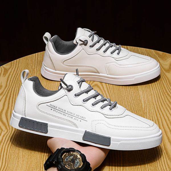 

dress shoes men's genuine leather s lace up trend comfortable outdoor british fashion high sneakers moccasins 221007, Black