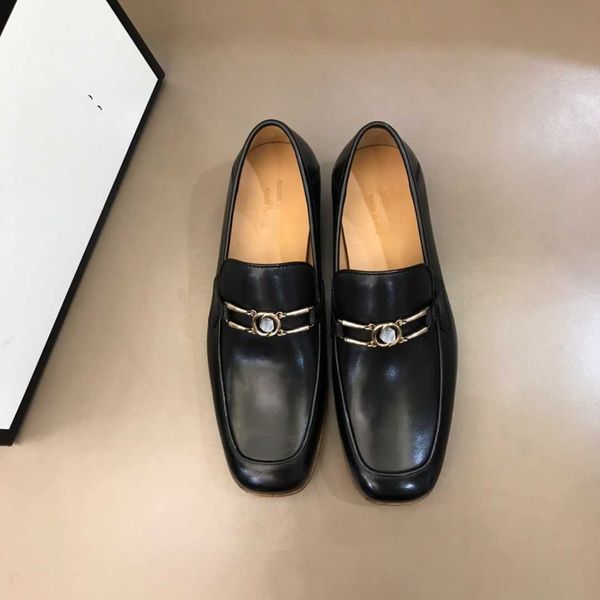 

man leather shoes men 's dress shoes wedding shoes men shoe luxury fashion designer casual comfortable pointed solid color 2022 new, Black
