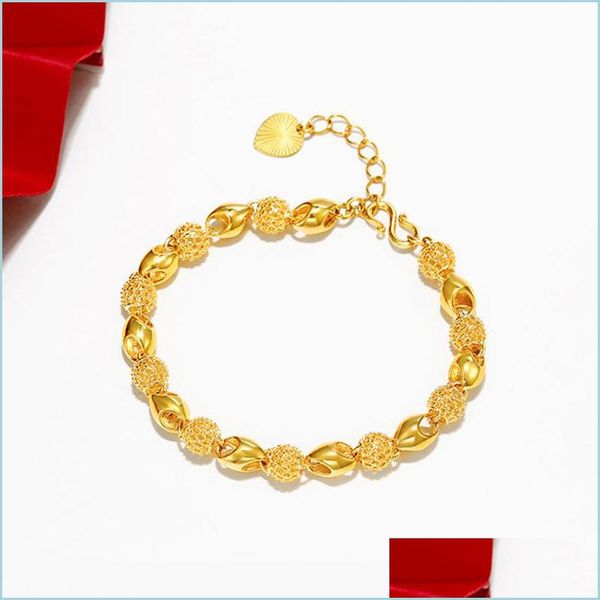

pendant necklaces factoryh6hjshajin fashion jewelry hollow out exquisite buddha vietnam bead bracelet womens 24k gold plating 889 r2 dhjsb, Silver