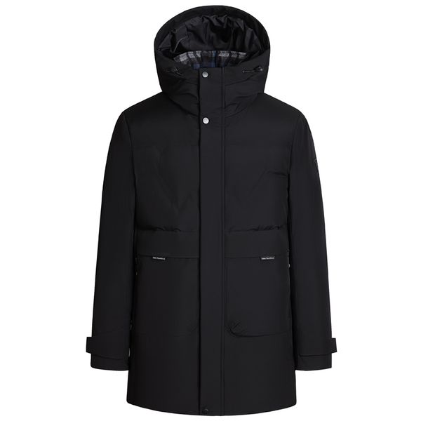 

men's down parkas brand winter down jacket men fashion hooded black puffer jackets casual 90 white duck down winter coat men overcoat 2