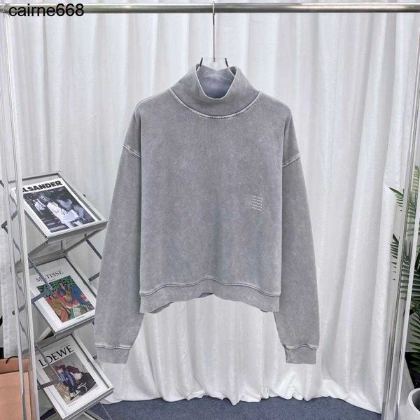 

designer women's hoodies sweatshirts autumn new wash alexanders used plush sweater men women wangs, Black