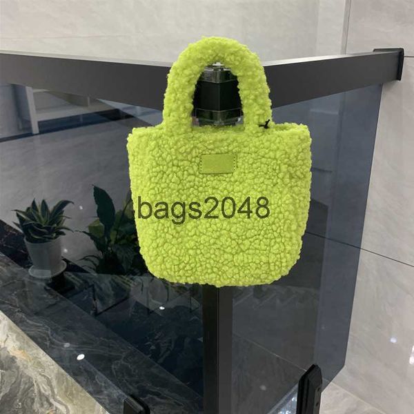 

evening bags new ugg designer autumn winter tote bag lamb wool mini handbag one shoulder cross body plush small bucket womens handbag