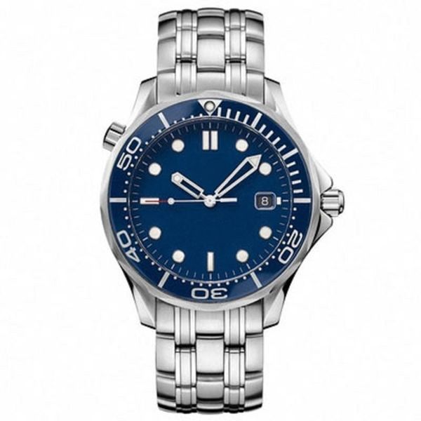 

men's mechanical watch blue surface 904l silver steel 41mm dial japanese original 8215 movement fully automatic winding sapphire mirror, Slivery;brown