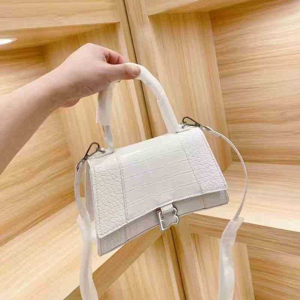

balencaigass bags bag handbags purses female leather designer b home luxury crocodile hourglass single shoulder messenger handbag