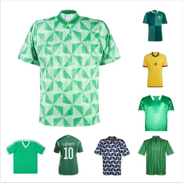 

2022 northern ireland soccer jerseys lafferty evans football shirt davis mcnair magennis green man white men kids kit 22 23 kits sock full s, Black;yellow