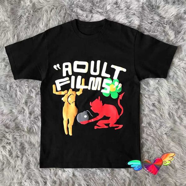 

men's t-shirts 3d foam cpfm.xyz tee new men women 1 1 black white films cpfm t-shirt printed label high street short sleeve t230209, White;black