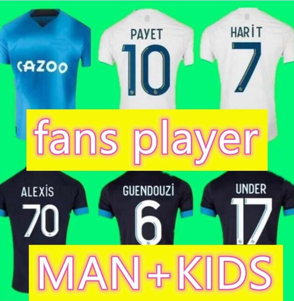 

22 23 olympique de marseilles alexis soccer jerseys milik fans player version clauss bakambu gerson konrad guendouzi mbemba 2022 2023 foot p, Black;yellow