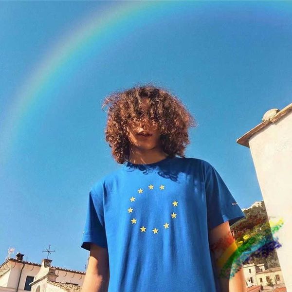 

men's t-shirts european union flag t shirt men women 1 1 quality t-shirt tee t221006, White;black