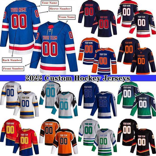 

hockey jerseys 2022 custom ice hockey jersey for men women youth s-3xl embroidered name numbers - design your own hockey jerseys men shirt w, Black;red