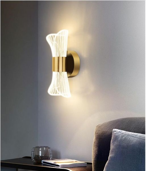 

net red new bedroom wall lamp modern led living room bedside tv background creative butterfly wall lamps
