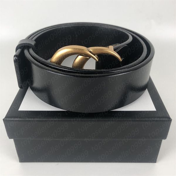 

designer women's belt 10 styles men's fashion luxury wide 3 8cm big buckle bronze and black belts with box2788, Black;brown