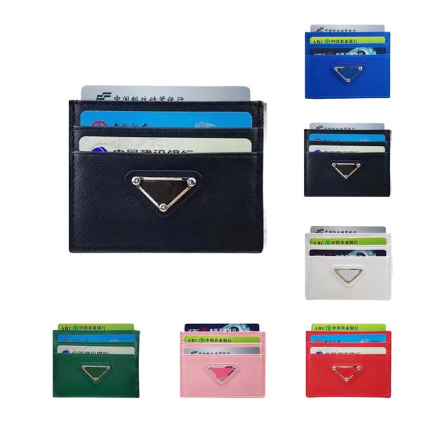 

designer women's mens re-edition triangle card holder purses wallets luxurys vintage wallet leather with box branded retro wholesale ho, Red;black