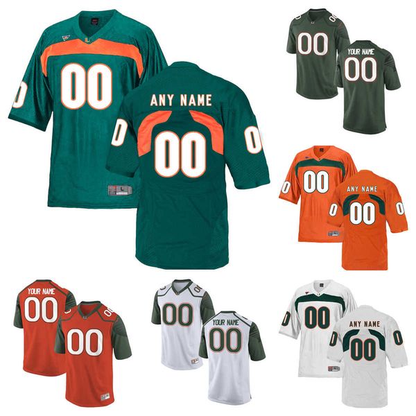 

custom college miami ncaa hurricanes football jerseys harris taylor reed king chaney restrepo smith rambo rousseau thomas kelly osborn perry, Black