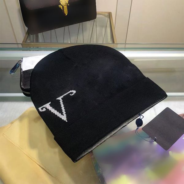 

designer knitted hat beanie mens womens fitted hats for cashmere letters casual skull caps outdoor fashion 4 colors, Blue;gray