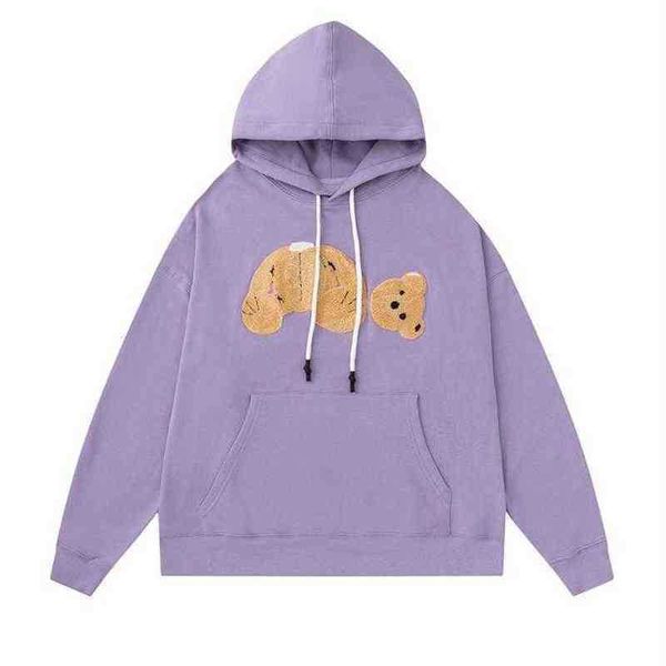 

men's hoodies sweatshirts autumn winter angels hip hop long sleeve angel mens lettered broken bear palm letter print men women tedd274a, Black