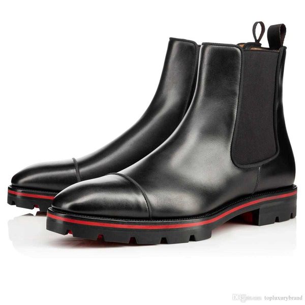 

shoes men 's high boot mens boots flats sneakers bottoms christians leathers melon red ankle booties black leather calfskin luxury r nw