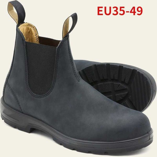 

handmade leather boots men chelsea 2021 autumn winter shoes platform comfortable ankle zapatos de hombre, Black