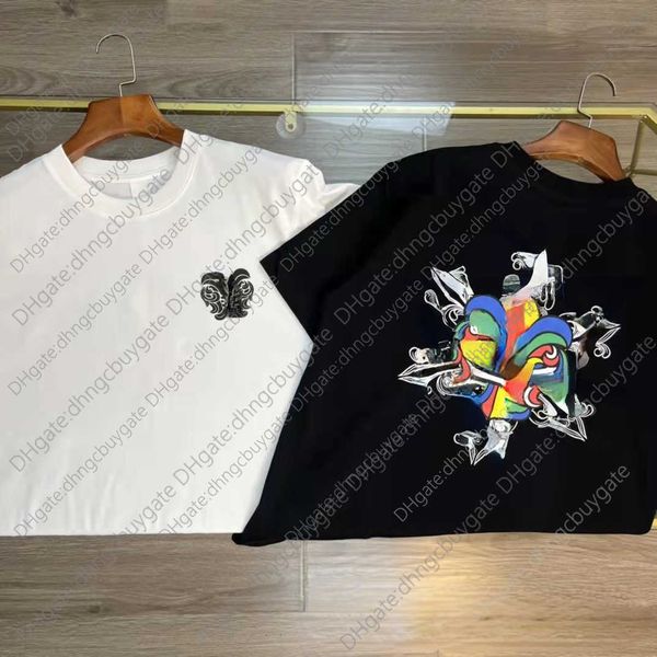 

t-shirt men's spring and summer glue pressing technology big sword women's casual short sleeve z6pirsua, White;black