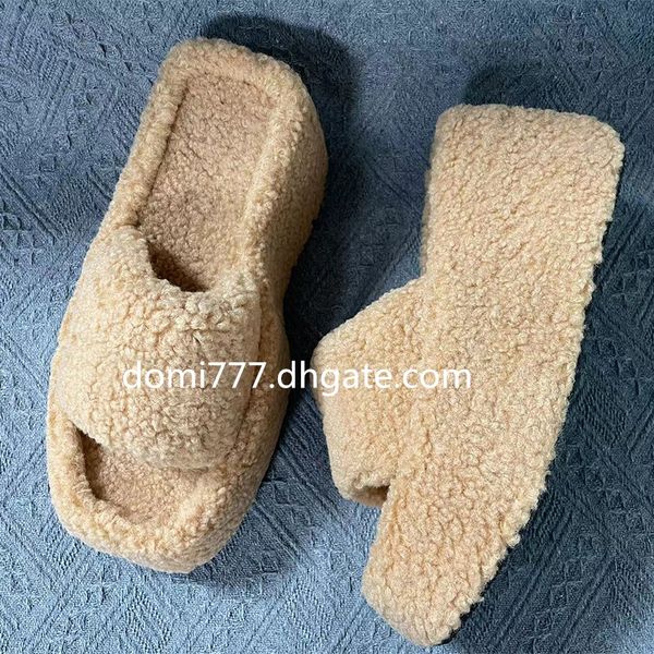 

dropship fashion white english letters logo women's slippers thick soled heightening warm slippers eu35-40, Black