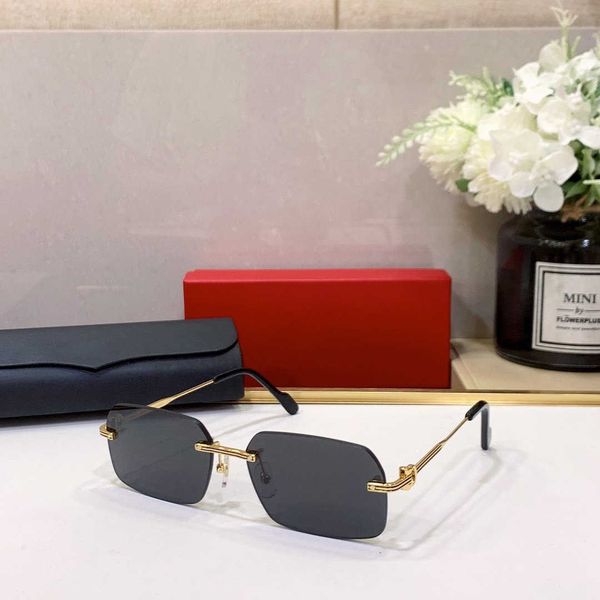

sunglasses sun glasses high eyetrends quality glasses mens frameless fashion design woman carti men square frames vintage popula style ktnp, White;black